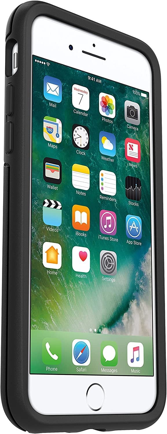 OtterBox SYMMETRY SERIES Back Cover Case for iPhone SE 3rd 2nd gen 8 and 7, Black
