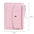 thumbnail image 4 of Bolsa De Tarjeta Bolso Cartera sencilla para mujer, llavero de cuero, bolso pequeño para tarjetas, monedero (rosa), 4 of 6