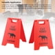 thumbnail image 3 of 6 Señales De Precaución Para Vomitar Gatos, Señal De Advertencia Divertida Multifuncional De Plástico Con Diseño único Para Interiores Y Exteriores, 3 of 7