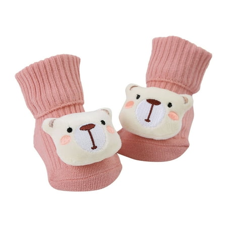 

Rovga Little Boys Girls Socks Small Paws Baby Socks Floor Socks Baby Cotton Socks Autumn Winter New Half Velvet Soft Skin Girls