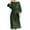 Army Green, variant on QUYUON Womens Belted Linen Dress Casual Summer 3/4 Sleeve Round Neck T-Shirt Dress Solid Color Pleated A-Line Midi Dress Beach Sundress Cocktail Party Dresses Style D-1216 Navy 4XL