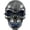 E006- Style I, variant on Spooky Party Headwear, Neon Glowing Mask, Haunted House Prop, Display Decor 9X6 in Shockproof Hard Shell Plastic Skull Shell, Adjustable Strap Battery Powered for Rave Events
