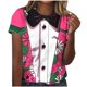 thumbnail image 1 of Camisetas Casuales de Manga Corta de la Tripulación Cuello Impreso Gráfico Tee Ligero Superior 95% Poliéster 5% Elastano, Uso Diario Camiseta Cómoda para Todo el Año, 1 of 8