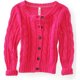 thumbnail image 1 of Suéter tipo Cárdigan de punto recortado Aeropostale para mujer rosa pequeño, 1 of 1