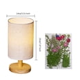 thumbnail image 4 of Lámpara de mesa Dormitorio de la casa Tablas de luz Lámparas nocturnas Plantas Material Material Luces de escritorio con tela de lino Shade Solid Wood Base Tipo 1 Vogacara HA011266-01B, 4 of 7