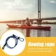 thumbnail image 4 of Naiovety Kayak Paddle Bungee Paddles Holder Tie Down Cordón de nylon Caña de pescar Cordón Elástico Remo al aire libre Cuerda de kayak Deportes acuáticos Azul Naiovety OD024941-02, 4 of 6