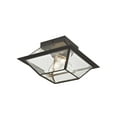 thumbnail image 2 of Livex Lighting 2184-07 Westover 2 Light Outdoor / Indoor Ceiling Mount,Bronze, 2 of 6