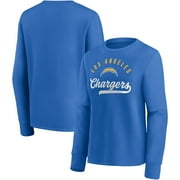 Women's Fanatics Branded Powder Blue Los Angeles Chargers Ultimate Style Pullover Sweatshirt