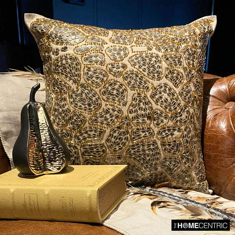 Euro Pillows, Beige European Pillow Shams 26x26 inch (65x65 cm