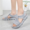 thumbnail image 6 of CAIXAI Wide Walking Shoes for Women Arch Support Womens Platform Sneakers Breathable -On Walking Shoes with Wide Width Knit Upper Embroidery Mary Jane Flats Hands Free Walking Tennis Shoes, 6 of 8