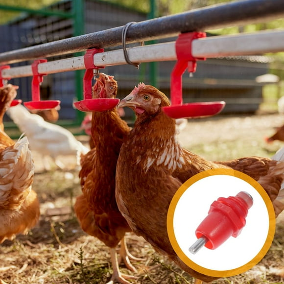 EIMELI 20pcs Poultry Waterer Chicken Waterer Heated Chicken Waterer Chicken Nipple Chicken Waterer Nipples Chicken Nipple Waterer Automatic Chicken Waterer