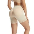 thumbnail image 4 of Defitshape Women's Padded Shapewear Shorts Firm Shapewear Underwear Lace Tight Butt Lifting Spandex Mid Thigh Butt Lifter Apricot 3X-Large, 4 of 4