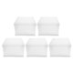 thumbnail image 1 of 5 cajas transparentes de plástico para tartas de cumpleaños, organizadoras para el hogar, tiendas de postres (una sola capa, sin cintas)., 1 of 7