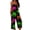 Green, variant on Womens Halloween Jumpsuits Ghost Spiderweb Halter Backless Spooky Overalls Skull Skeleton Sleeveless Funny Rompers, M