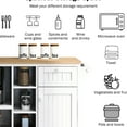 thumbnail image 2 of Kitchen Island Cart With Storage Cabinet And Locking Wheels. White Microwave For Kitchen, Dining, Bathroom. Solid Wood Desktop, 2 Drawers & Adjustable Layer. Smooth Rolling 5 Stationary Option. ., 2 of 6