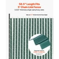 thumbnail image 2 of KFFKFF Bottom Locking Privacy Slats, Single-Wall Vertical Bottom-Locking Slats for Chain-Link Fence, High-Density HDPE Chain Link Slats Ideally Fit 5' High Fence, 2 of 9