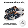 thumbnail image 6 of KLL Cute ghost in the flowers Pattern Adult Unisex Cozy Slippers,Fuzzy Slip-on Slippers TPR Sole Slippers Comfort Plush Home Footwear for Indoor & Outdoor-39/40, 6 of 7