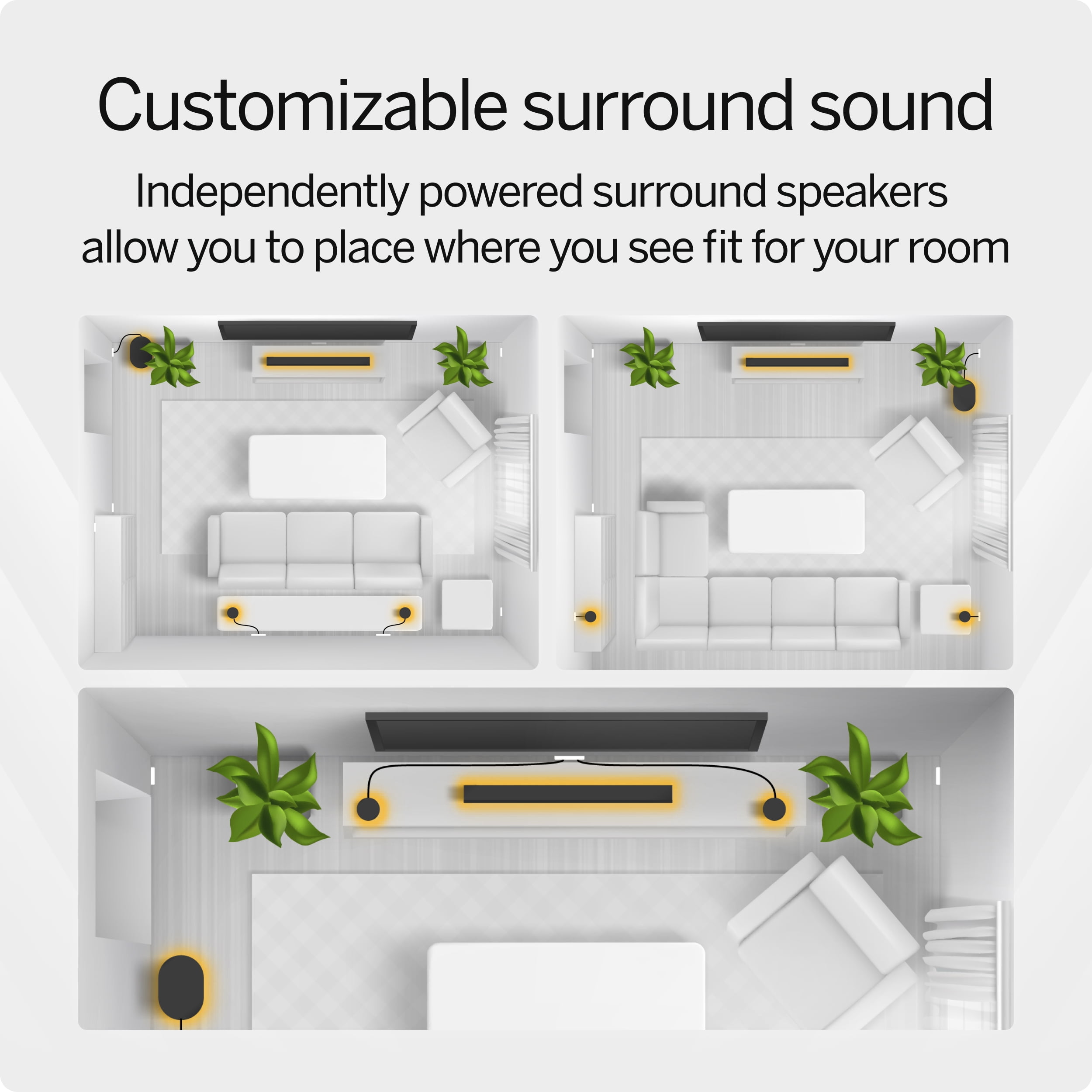 VIZIO Elevate 5.1.4 Soundbar w/ Dolby Atmos, Wireless Surround Speakers & Subwoofer, QuickFit® Compatible (SL514MW-1006)