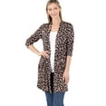thumbnail image 3 of Leopard Slouchy Pocket Open Cardigan Cover-Up, 3 of 5