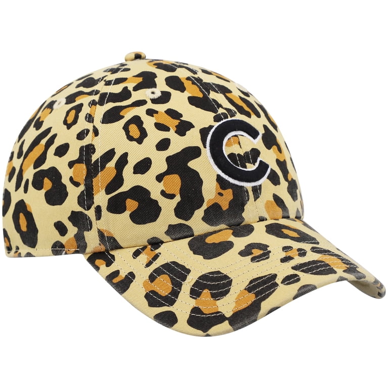 NEW ’47 women\'s chicago cubs bagheera cheetah clean up adjustable hat in tan CHICAGO CUBS WOMEN main image 3