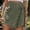 Army Green, variant on Women's Bohemian Wrap Shorts Tie Waist with Fringe Hem Cotton Blend Beach Cover-Up Skort for Summer Vacation Wear Black M(M)
