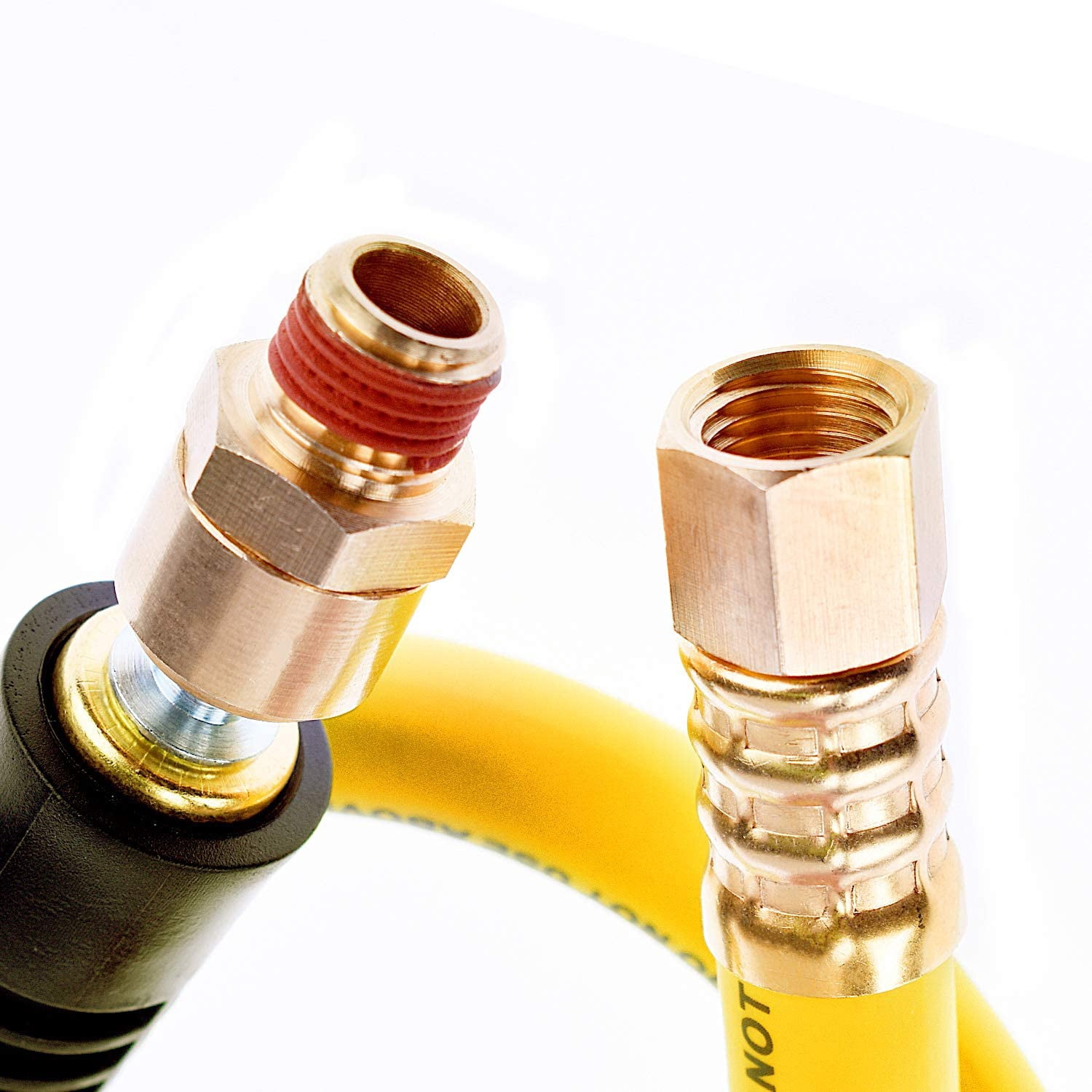 MKEUDQ-Hybrid Lead in Air Hose 3/8" X 30"(1/4 in. MNPT Ball Swivel x 1/4 in. FNPT Ends) 300 PSI Max Working Pressure, Heavy Duty Air Compressor Hose