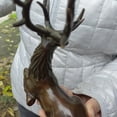 thumbnail image 6 of Vintage style Peaceful Red Copper Deer Sculpture Model Figure Figurine Statue Decor Copper Decorative Lucky Sika Deer,Elk moose Ornament, 6 of 6
