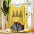 thumbnail image 4 of My Items Talove Long Sleeve Shirts for Women Graphic Printed Sweatshirt Women Fall Clothes Comfy Printed Tops Blouse Womens Tops Dressy Casual 3/4 Sleeve Christmas Shirts, 4 of 6