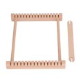 thumbnail image 2 of SKC-máquina de tejer de madera DIY para niños, herramienta para tejer tapices, juguete de madera de haya para principiantes, máquina giratoria de lana, 2 of 5