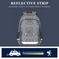 thumbnail image 5 of FORMRS Unisex School Backpack 17" Student Travel Bag with Laptop Compartment, Toasts Pattern, 5 of 7