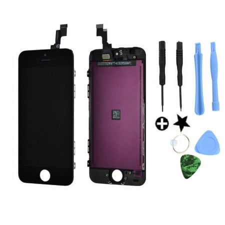 TekDeals Black LCD Display+touc hs creen Digitizer Assembly Replacement for iPhone