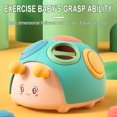 thumbnail image 3 of Blue Cartoon Button Hole Press Toy For Kids Parent-Child Interactive Educational Decompression Small Beetle, 3 of 9