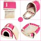 thumbnail image 2 of Cama para perros, cueva suave para gatos, casa para gatos, cama para mascotas, saco de dormir cálido con almohada extraíble para perros, gatos, conejitos, puntos rosas S 35X30 WD.WDQZL Hogar, 2 of 4