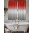 thumbnail image 7 of Bedroom Curtains 63 Inches length, Red Gray Ombre Window Treatment Curtain Drapes, Modern Gradient Abstract Art Rod Pocket Curtain Panels for Living Room Kitchen, 42"x63", 2 Panels, 7 of 7