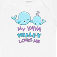 thumbnail image 4 of Inktastic My Yaya Whale-y Loves Me Boys or Girls Baby Bodysuit, 4 of 5
