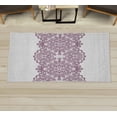 thumbnail image 1 of Lace Decorative Rug, Needlework Ornamental Style Vintage Wedding Bridal Theme Illustration, Quality Carpet for Bedroom Dorm and Living Room, 6 Sizes, Grey Pink, by Ambesonne, 1 of 1