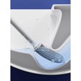 thumbnail image 4 of 1pc TPR Toilet Brush, Minimalist Black Wall Mounted Long Handle Toilet Cleaning Brush For Toilet, 4 of 5