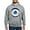 Graphite Gray, variant on - Blue Evil Eye With Gold Accents Sweatshirt - Pullover Hoodie, Hooded Sweatshirt