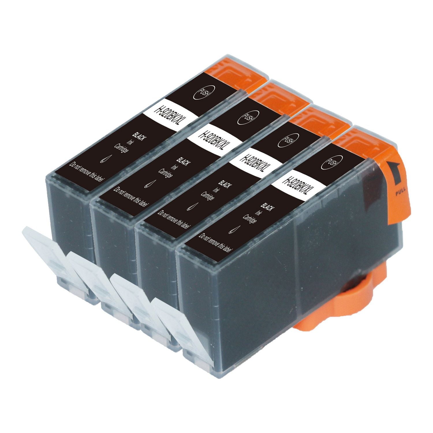 L-ink Pack de 4 Cartouches à Jet d'encres Noir Compatible 920XL (CD973AN)