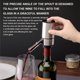 thumbnail image 3 of Monstrate Dispensador de vino eléctrico, barman de cocina, vertedor portátil de un solo toque, aireador casero con Base que funciona con Barra de herramientas, 3 of 6