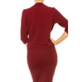thumbnail image 7 of Women's Solid 2-Piece Blazer and Skirt Set for Formal and Office Wear, 7 of 7
