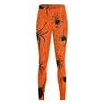 thumbnail image 4 of UJNDER Women's Halloween Print High Waist Leggings for Yoga Running Daily Fitness and Workouts Orange S, 4 of 4