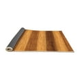 thumbnail image 2 of Ahgly Company Indoor Square Abstract Orange Modern Area Rugs, 4' Square, 2 of 4