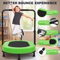 thumbnail image 5 of Foldable Trampoline, Mini Rebounder Trampoline with Adjustable Handle, Exercise Trampoline, Parent-Child Kids Twins Trampoline Max Load 220lbs, 5 of 6