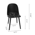 thumbnail image 5 of Modern Full PP Dining Chair, Mid Century Kitchen Chairs For Kitchen Dining Room & Living Room, 5 of 6