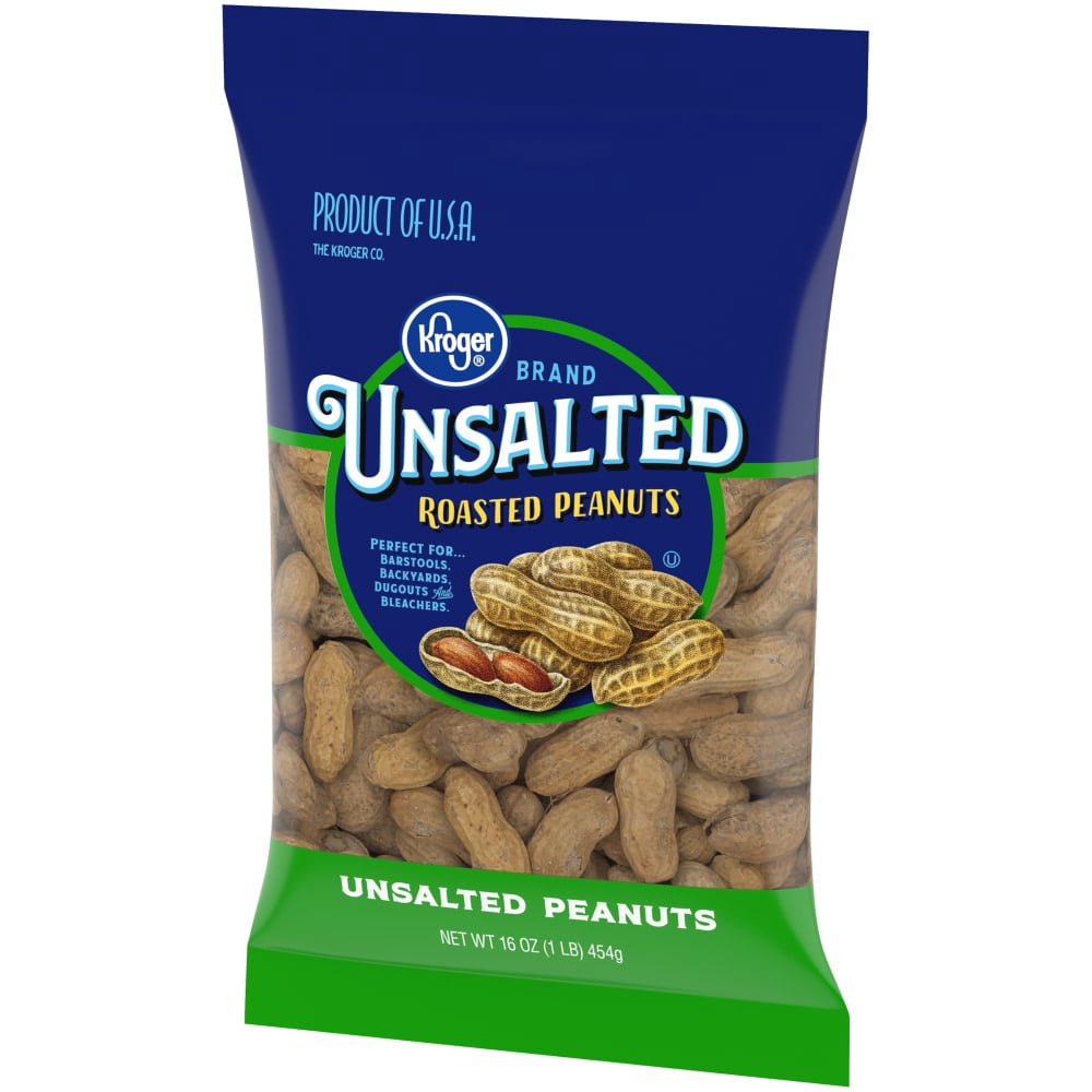 Kroger Unsalted In-Shell Peanuts 16 oz - 5 Pack
