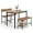 Rustic Brown, variant on LDAILY Dining Table Set for 4, Kitchen Table with Bench and Chairs, Smooth Foot Pads, Space Saving Modern Wooden Table and Chairs Set of 4 for Dining Room, Apartment, Living Room (Rustic Brown)