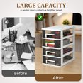 thumbnail image 3 of OUNONA Multi-Layer Storage Cabinet Portable Drawer Type Closet Plastic Furniture for Office and Study, 3 of 8