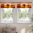 thumbnail image 2 of LALILO Kitchen Curtain Valance Wild West Landscape Rod Pocket Window Curtain 52"x 18" Set of 2, 2 of 7