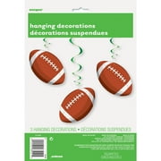 32" Hanging Football Decorations, 3-Count